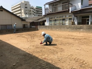 工事始まりました　松山市